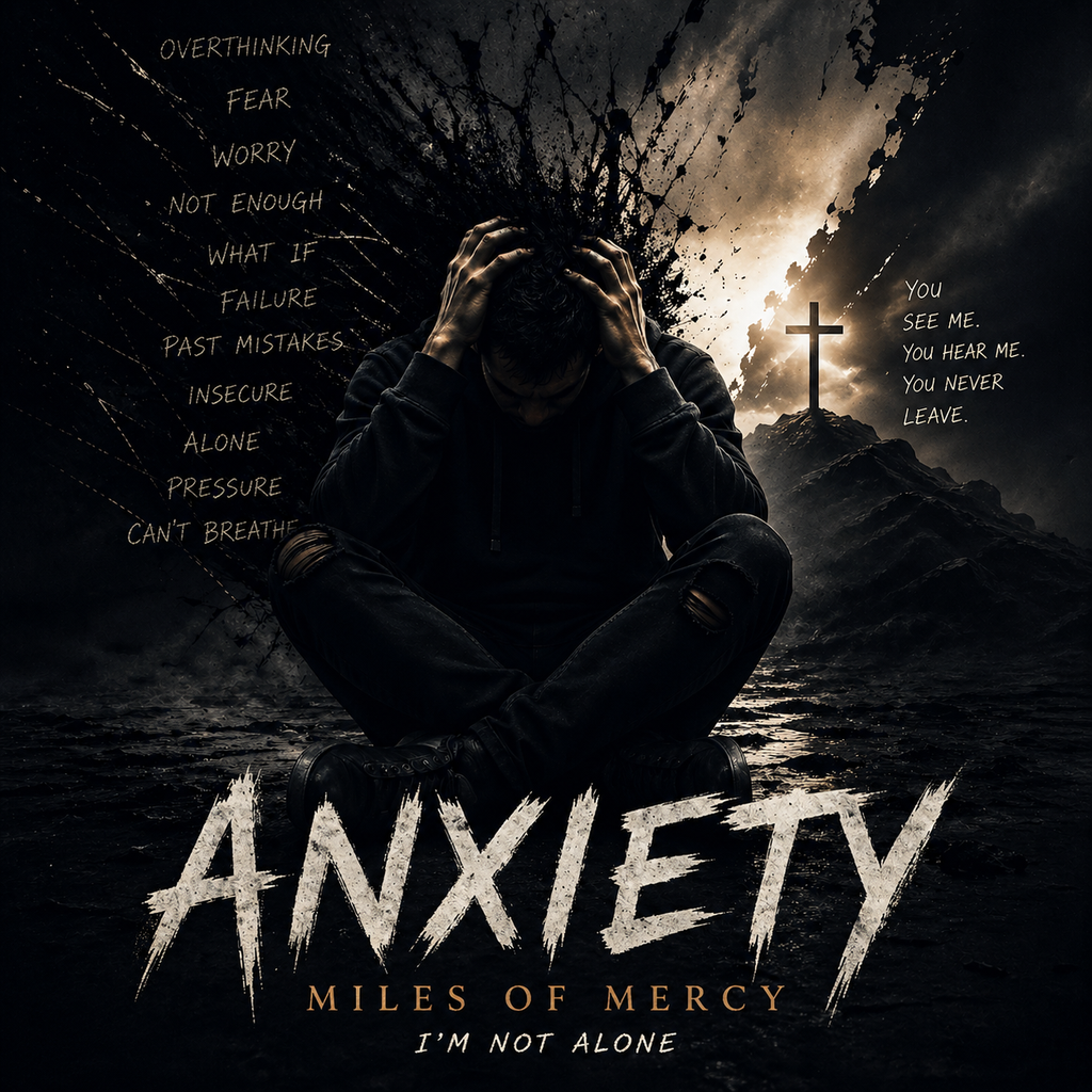 Anxiety – I'm Not Alone | Christian Faith T-Shirt by Miles of Mercy