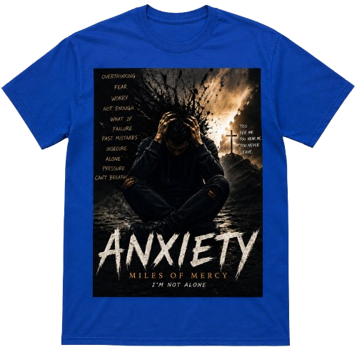 Anxiety – I'm Not Alone | Christian Faith T-Shirt by Miles of Mercy